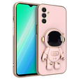 Obal na mobil pre Samsung Galaxy M23 5G, Astronaut, ružové rose gold