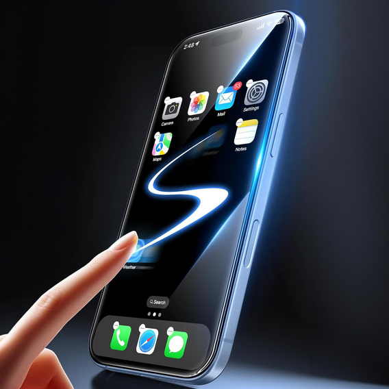 2x tvrdené sklo ERBORD 9H Hard Glass na displeji pre iPhone 17 Pro/17/16 Pro