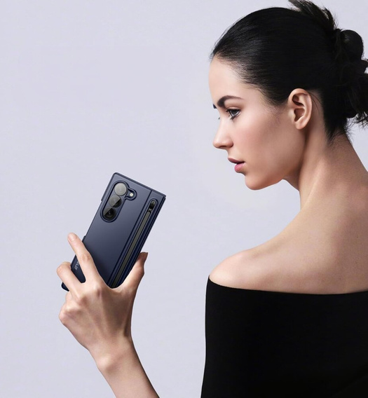 Obal na mobil pre Samsung Galaxy Z Fold 6, Suritch Full Body, tmavomodré