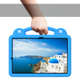Detské puzdro pre Samsung Galaxy Tab S10+ Plus, Cute Patterns, so stojanom, modré