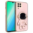 Obal na mobil pre Samsung Galaxy A22 4G, Astronaut, ružové rose gold