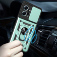 Obal na mobil pre Xiaomi Redmi Note 12 4G, CamShield Slide, zelené