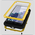 Love Mei Obal na mobil pre Samsung Galaxy S20 FE 4G/5G, armored with glass, žlté