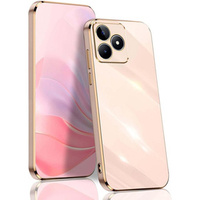 Puzdro pre Realme Note 50, Glamour CamShield, ružové rose gold