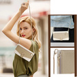 Flipové puzdro pre Honor Magic 6 Lite 5G, Wallet Zipper Pocket, so zrkadlom, biele