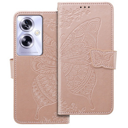 Klapkové puzdro pre Oppo A79 5G, Butterfly, ružové rose gold