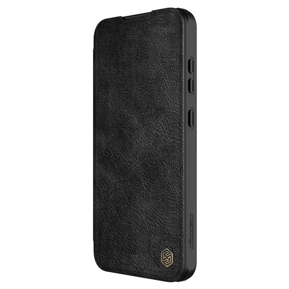 Flipové puzdro NILLKIN pre Samsung Galaxy S24 FE, CamShield Qin Pro, kožené, čierne