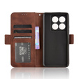 Klapkové puzdro pre Xiaomi 14T, Card Slot, hnedé