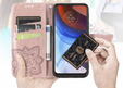 Klapkové puzdro pre Oppo Reno 13F / Oppo Reno 13FS, Butterfly, ružové rose gold