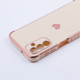 Obal na mobil pre Samsung Galaxy A13 5G, Electro heart, ružové rose gold