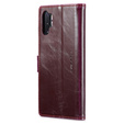 CASEME flipové puzdro pre Samsung Galaxy Note 10 Plus, Waxy Textured, červené