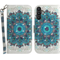 Klapkové puzdro pre Samsung Galaxy A54 5G, Wallet mandala, biele