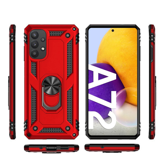 Pancierované obal na mobil pre Samsung Galaxy A72 5G, Nox Case Ring, modré