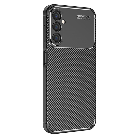 Obal na mobil pre Samsung Galaxy A14 4G/5G, Carbon Gel, čierne