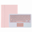 Puzdro + klávesnica Samsung Galaxy Tab A8 10.5 X200 / X205, Touchpad, ružové rose gold