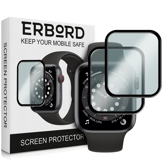 2x hybridné sklo ERBORD pre Apple Watch 4/5/6/SE 40mm