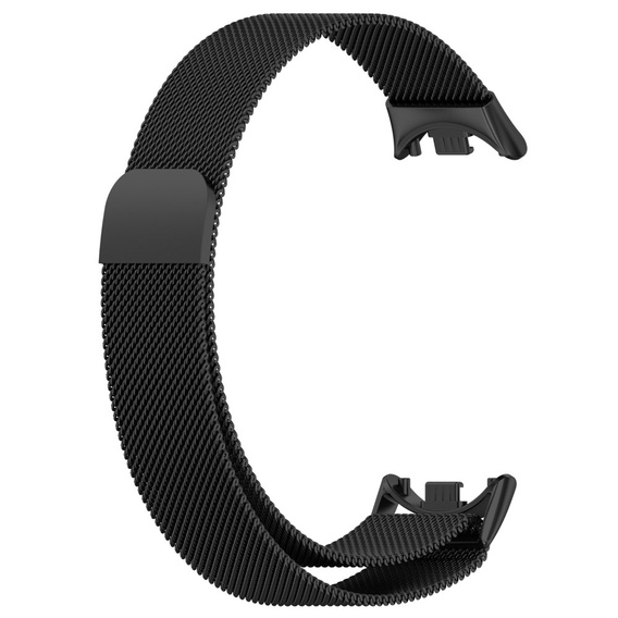 Milánsky náramok s puzdrom pre Xiaomi Smart Band 10 / 9 / 8, čierny