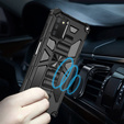 Obal na mobil pre Samsung Galaxy A03s, Armor Kickstand, čierne