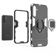Obal na mobil pre Samsung Galaxy A14 4G/5G, Kickstand Ring, čierne
