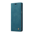 CASEME puzdro pre Samsung Galaxy S9 Plus, Leather Wallet Case, modré