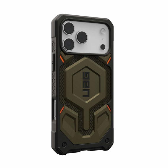 Puzdro Urban Armor Gear pre iPhone 17 Pro Max, Monarch Pro Kevlar MagSafe, Kevlar Element Green