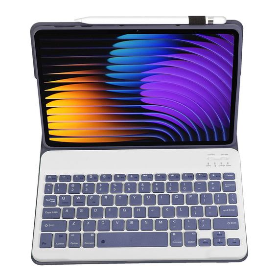 Puzdro s bluetooth klávesnicou pre Xiaomi Pad 7 / 7 Pro, fialové