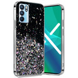 Obal na mobil pre OPPO Reno 6 5G, Glittery, čierne