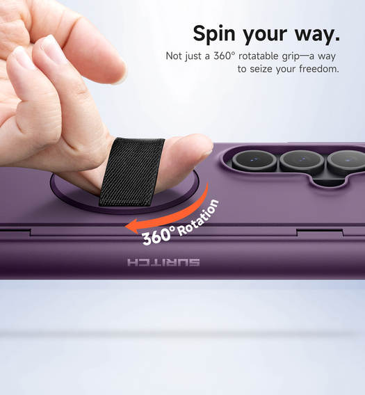 Puzdro Suritch s 360° stojanom a integrovanou ochranou displeja pre Samsung Galaxy Z Fold7