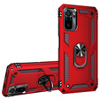 Pancierované obal na mobil pre Xiaomi Redmi Note 10 / 10S, Nox Case Ring, červené