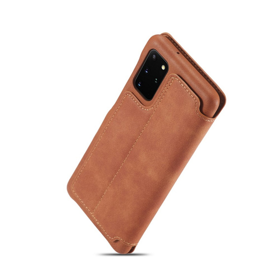 Klapkové puzdro pre Samsung Galaxy S20 FE, LC.IMEEKE, hnedé