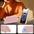 Puzdro pre iPhone 16E, Kickstand Matt Case, pre MagSafe, ružové