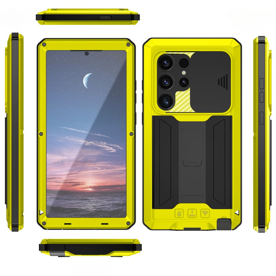 Obrnené puzdro pre Samsung Galaxy S25 Ultra, R-JUST, žlté
