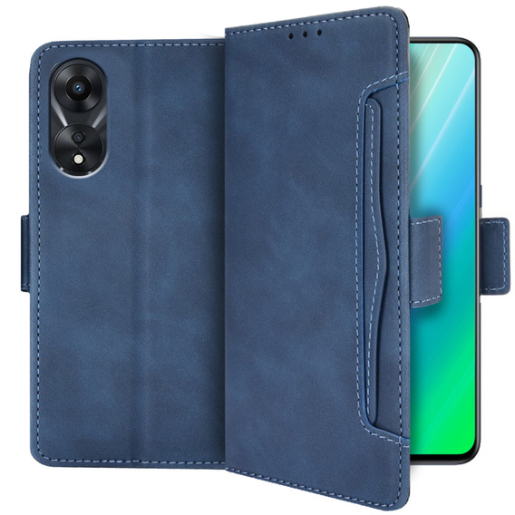 Klapkové puzdro pre Oppo A98 5G, Card Slot, modré