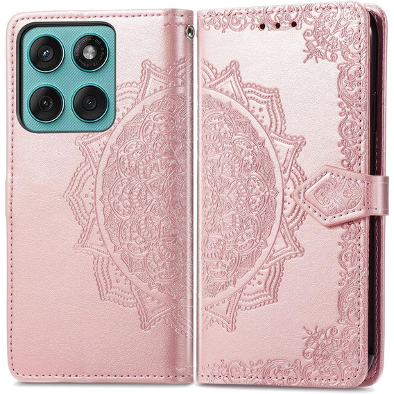 Klapkové puzdro pre Motorola Edge 60 / 60 Fusion, Mandala, ružové