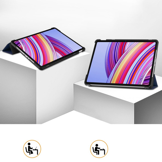 Puzdro pre Xiaomi Redmi Pad Pro / Xiaomi Poco Pad, Smartcase, tmavomodré
