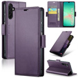 Puzdro pre Samsung Galaxy A26, ERBORD Glossy Litchi, flipová peňaženka, fialové