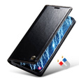 CASEME flipové puzdro pre Samsung Galaxy S9+ Plus, Waxy Textured, čierne