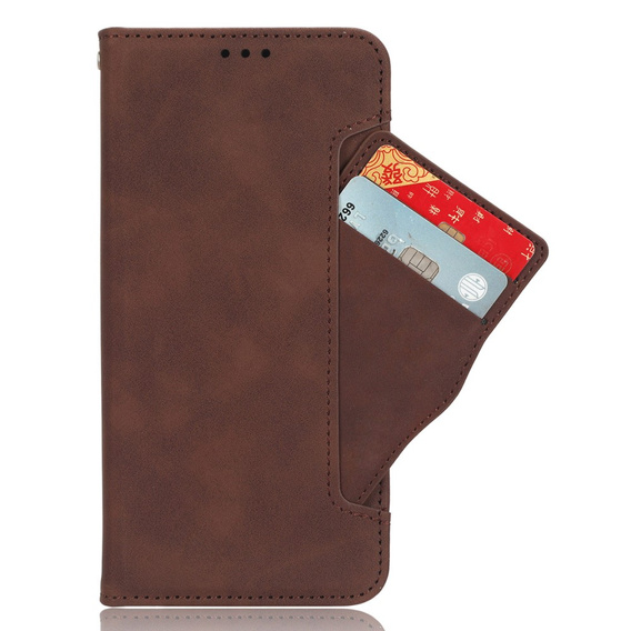 Klapkové puzdro pre Xiaomi Poco F7 Ultra, Card Slot, hnedé