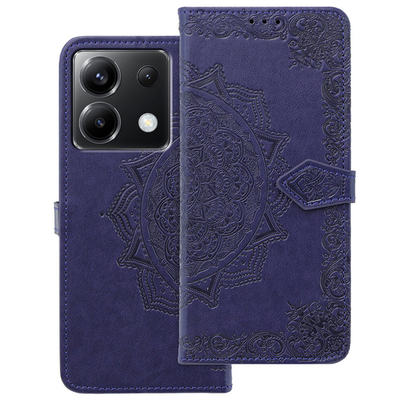Klapkové puzdro pre Xiaomi Poco X6 5G, Mandala, fialové