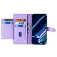 Klapkové puzdro pre Realme 11 Pro 5G / Pro+ 5G, Wallet Zipper Pocket, fialové