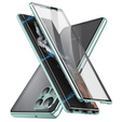 Magnetické puzdro Dual Glass MagSafe pre Samsung Galaxy S24 Ultra, zelený