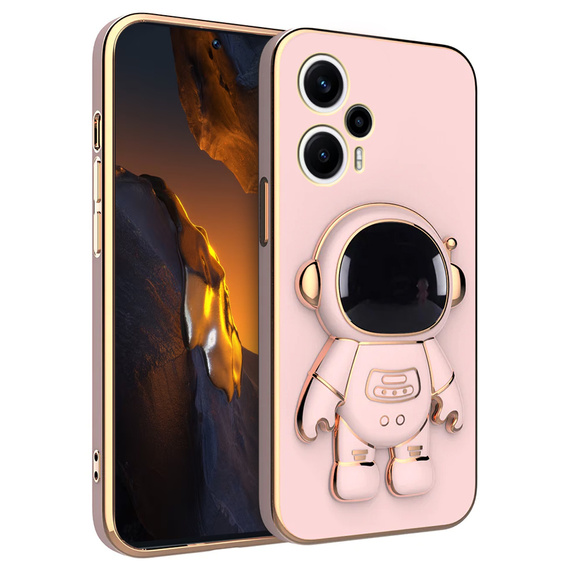 Obal na mobil pre Xiaomi Poco F5, Astronaut, ružové