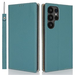 Klapkové puzdro pre Samsung Galaxy S25 Ultra, Litchi Skin Grain, modré