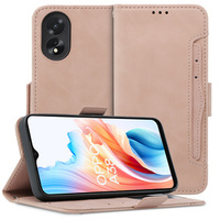 Klapkové puzdro pre Oppo A38 4G / Oppo A18 4G, Card Slot, ružové