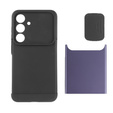 Obal na mobil pre Samsung Galaxy S24, ERBORD CamProtect Slide Camera, fialové