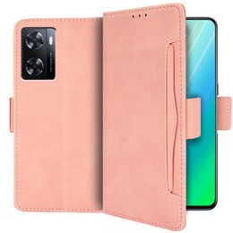 Klapkové puzdro pre Oppo A57s, Card Slot, ružové
