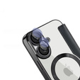 Klapkové puzdro pre iPhone 16, RFID Wallet MagSafe CamShield, čierne
