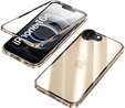 Puzdro pre iPhone 16E, Magnetic Dual Glass, zlaté