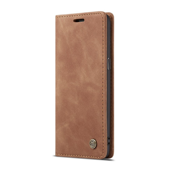 CASEME puzdro pre Samsung Galaxy S8, Leather Wallet Case, hnedé