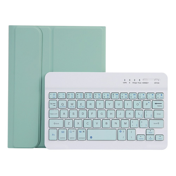 Puzdro s bluetooth klávesnicou pre iPad mini 8.3" 2021 (6 gen.) / iPad mini 8.3" 2024 (7 gen.), zelený